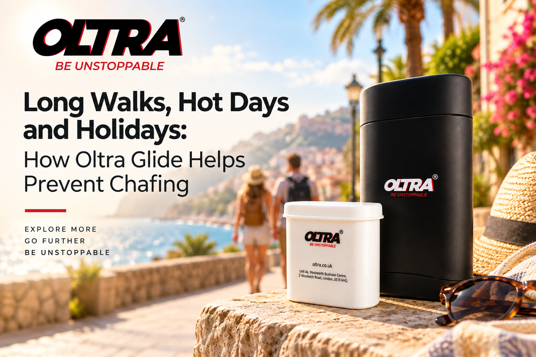 Long Walks, Hot Days and Holidays: How Oltra Glide Helps Prevent Chafing